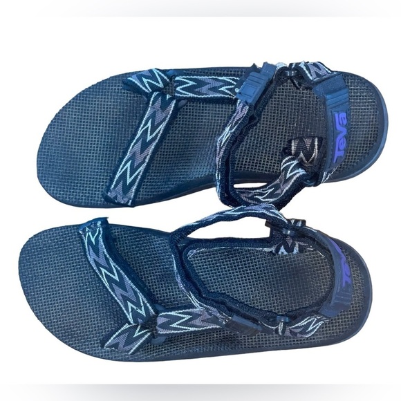 TEVA Men’s  Sport brown / black  Aztec Pattern sandals size 10 GUC